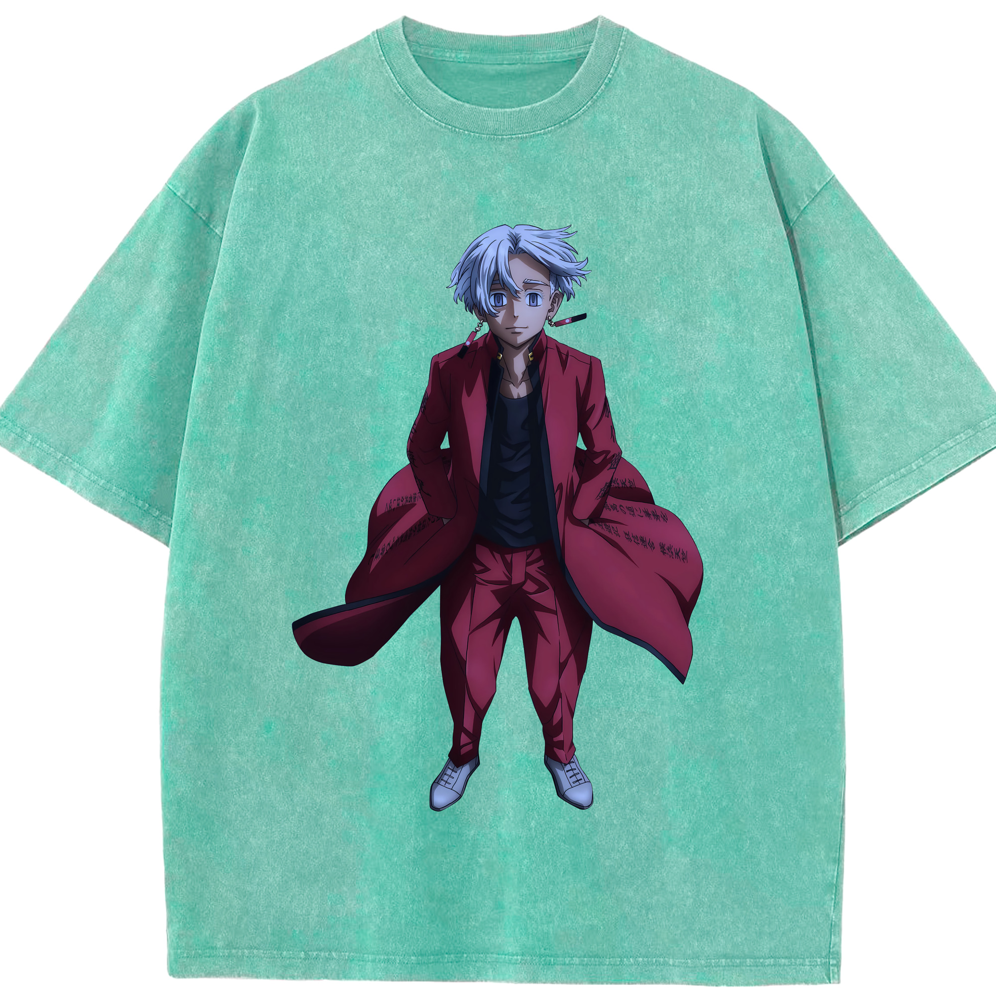 （画像用） 東京リベンジャーズ Tokyo Revengers 綿100% ヴィンテージ風 半袖Tシャツ（フロントプリント）